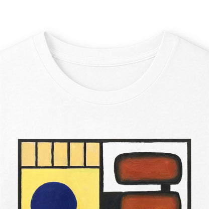 plate 047 long sleeve tee - White