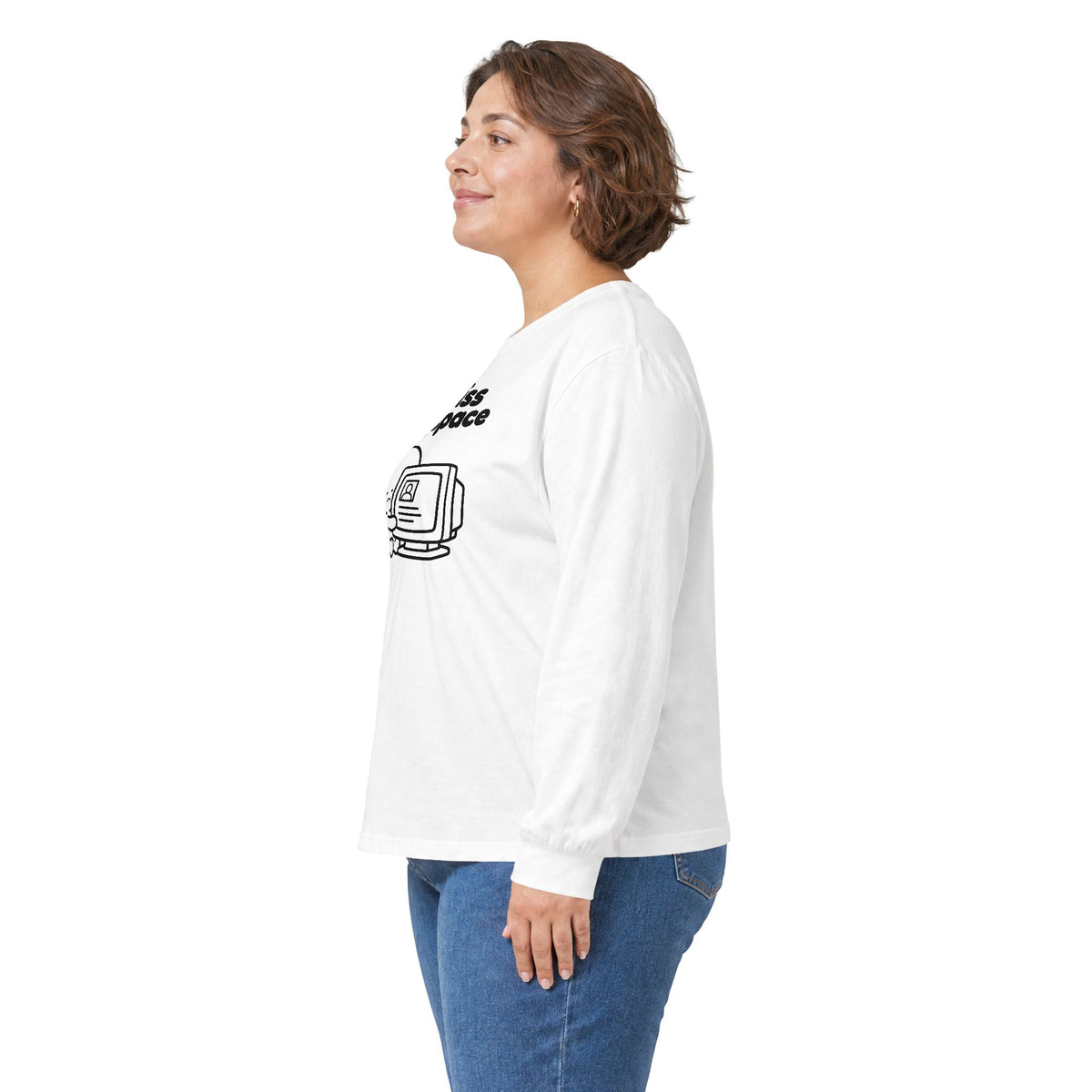 i miss myspace long sleeve tee - White