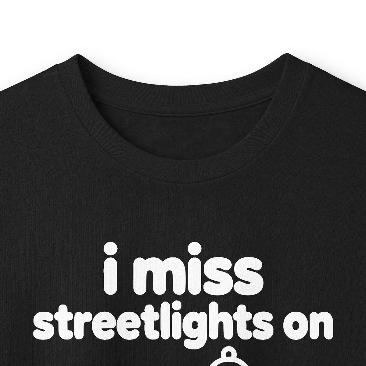 i miss streetlights on long sleeve tee - Black by lonelyboi