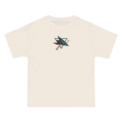 San Jose Hockey Heavyweight Tee — Natural, Black, Royal & Orange