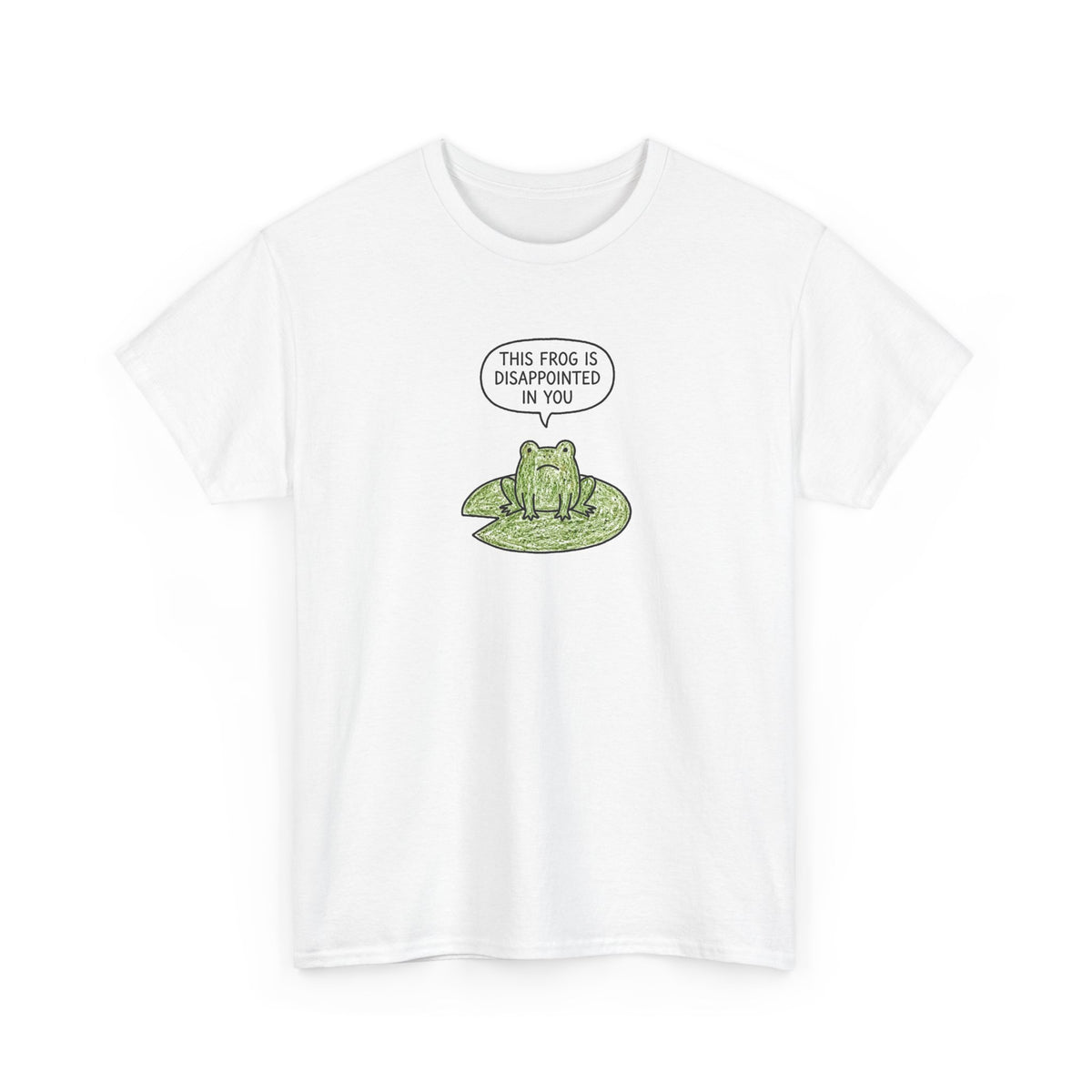 Disappointed Frog tee by doodledude