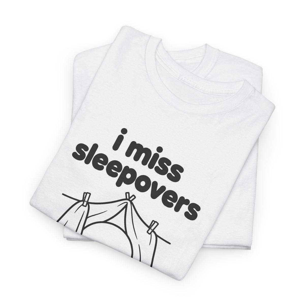 i miss sleepovers tee - White by lonelyboi