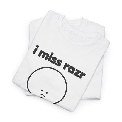 i miss razr tee - White