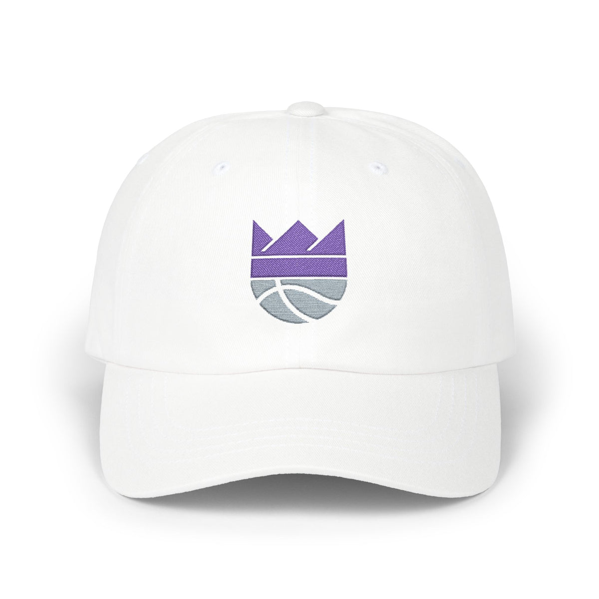 Sacramento Basketball Dad Cap — Embroidered, Purple & Grey