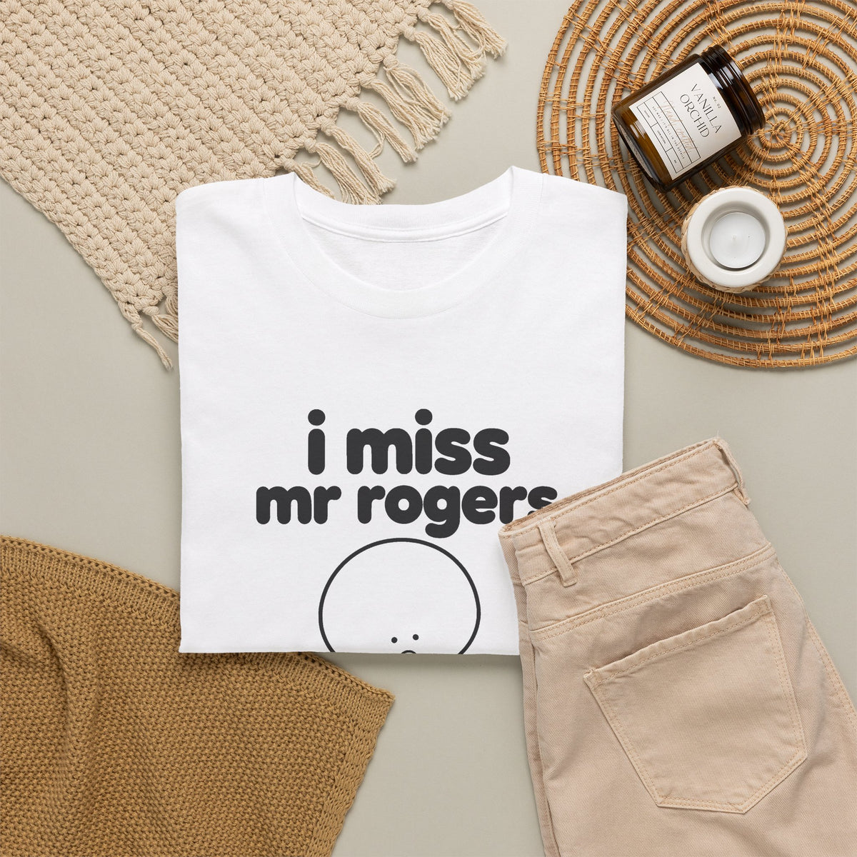 i miss mr rogers tee - White by lonelyboi