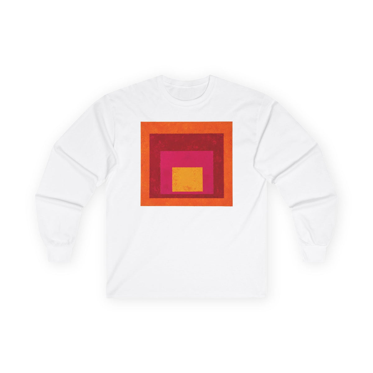 plate 012 long sleeve tee - White by onlycolor