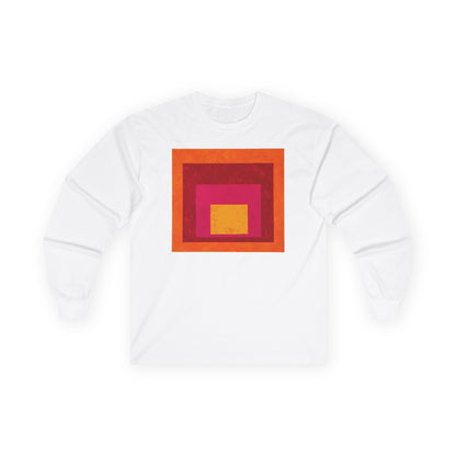 plate 012 long sleeve tee - White