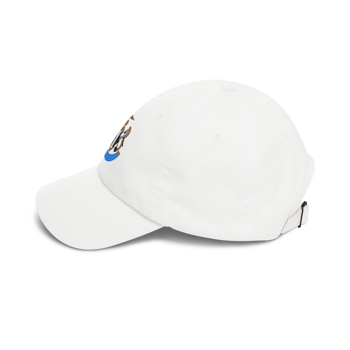 Newcastle Soccer Dad Cap — Embroidered, Aqua, Old Gold & Black