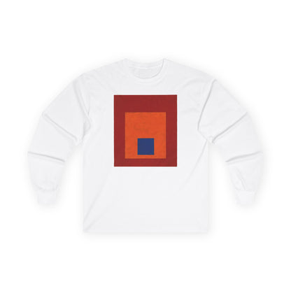 plate 011 long sleeve tee - White