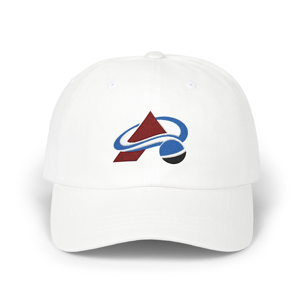 Colorado Hockey Dad Cap — Embroidered, Royal, Maroon & White