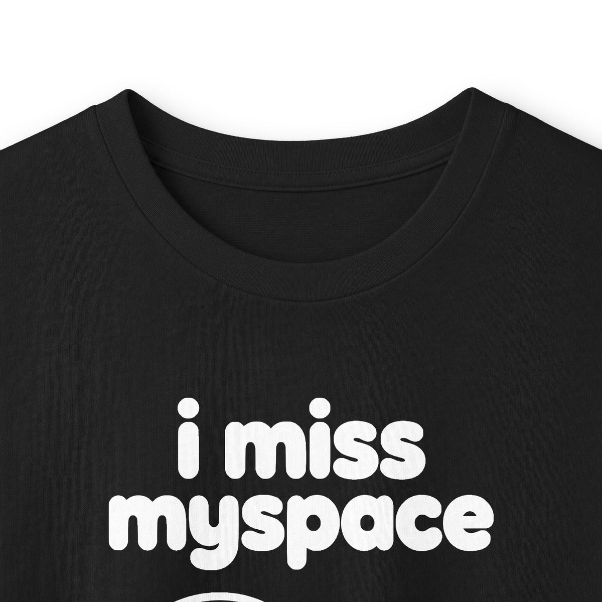 i miss myspace long sleeve tee - Black