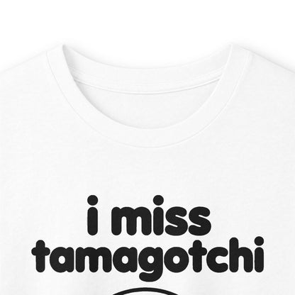 i miss tamagotchi long sleeve tee - White