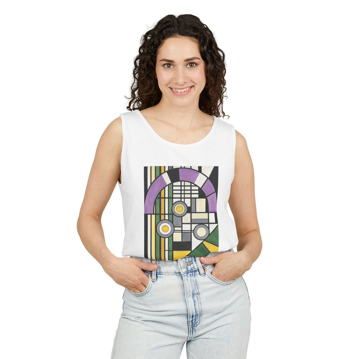 plate 078 tank - White