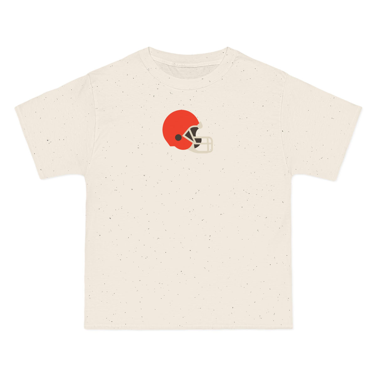 Cleveland Football Heavyweight Tee — Natural, Orange, White & Black