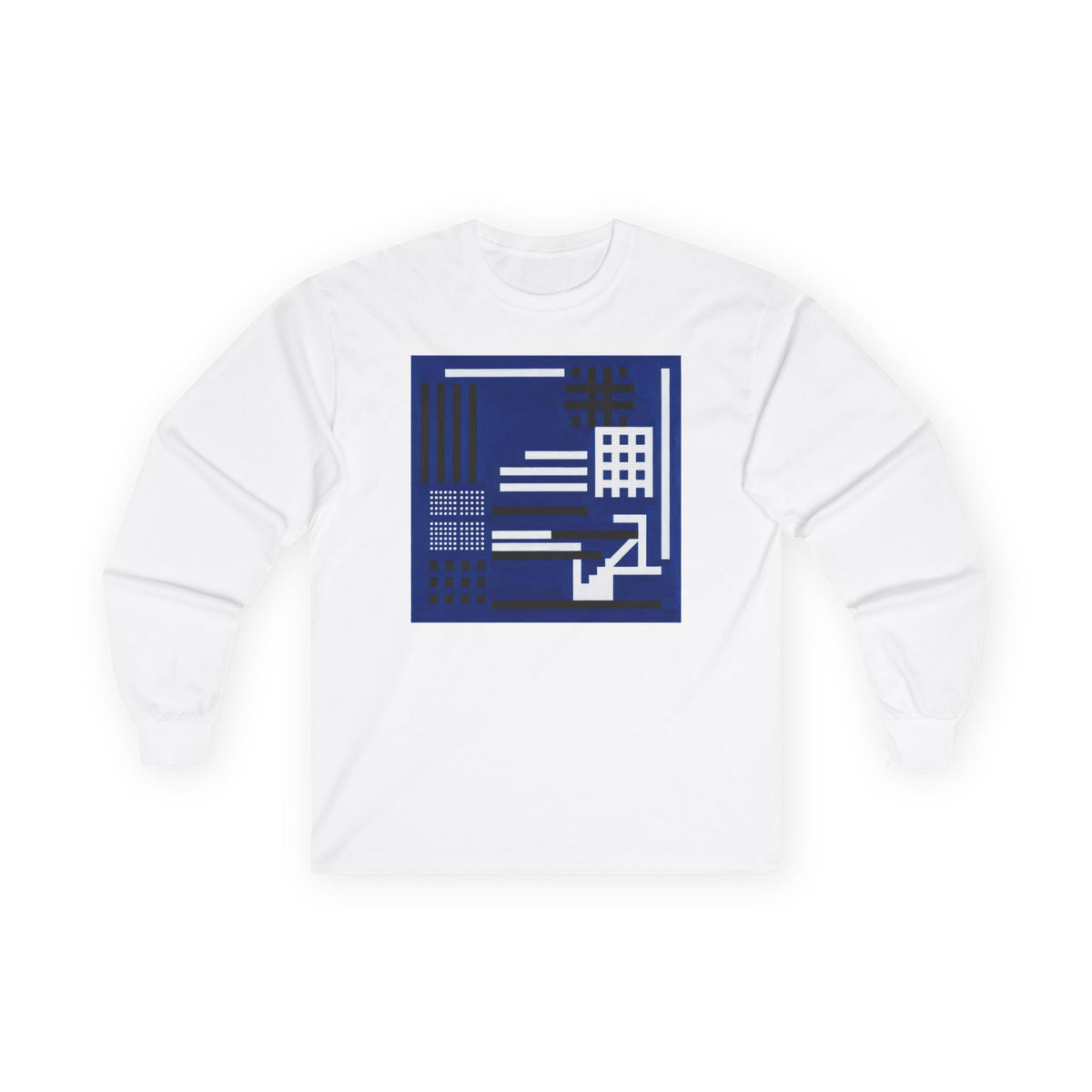 plate 003 long sleeve tee - White by onlycolor