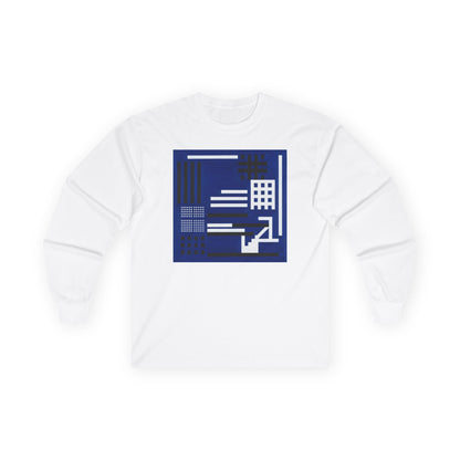 plate 003 long sleeve tee - White