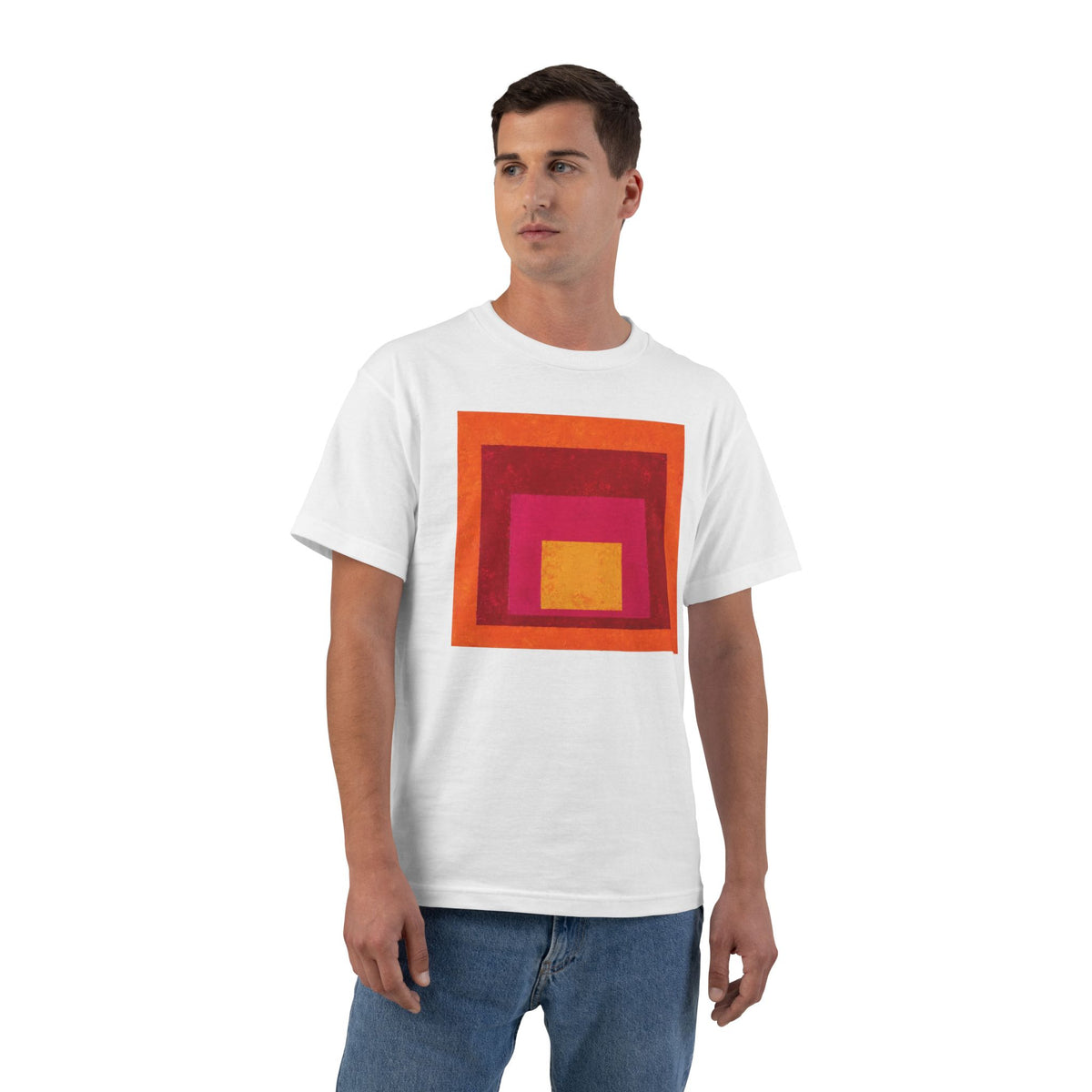 plate 012 beefy tee - White by onlycolor