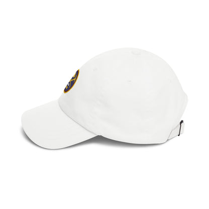 Denver Basketball Dad Cap — Embroidered, Navy, Gold & Maroon