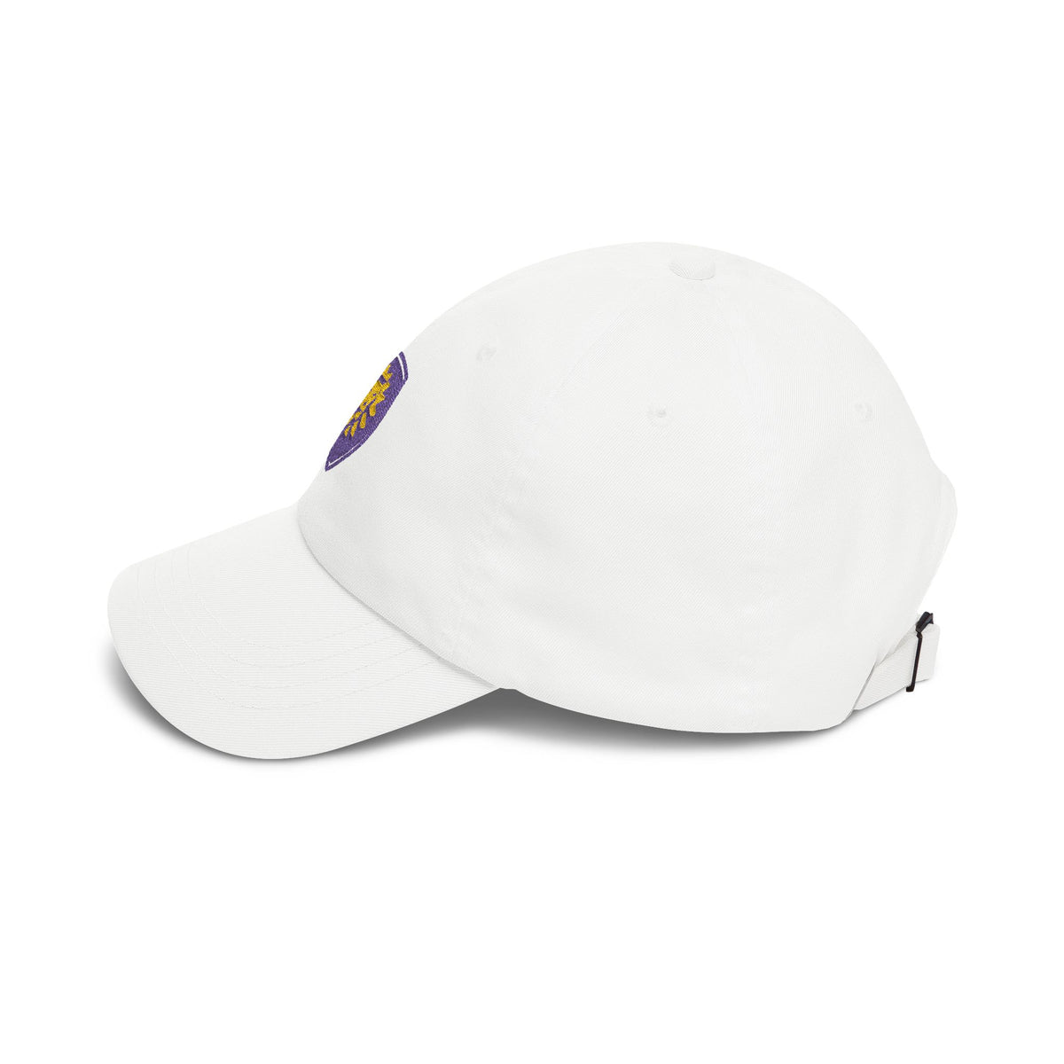 Orlando Soccer Dad Cap — Embroidered, Purple, Gold & Old Gold