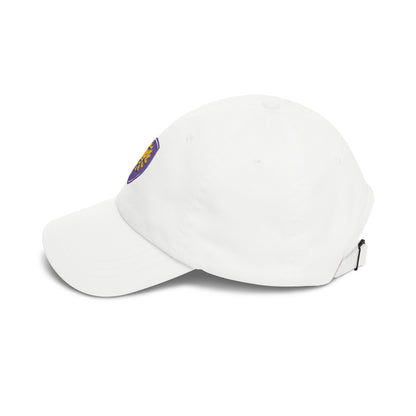 Orlando Soccer Dad Cap — Embroidered, Purple, Gold & Old Gold