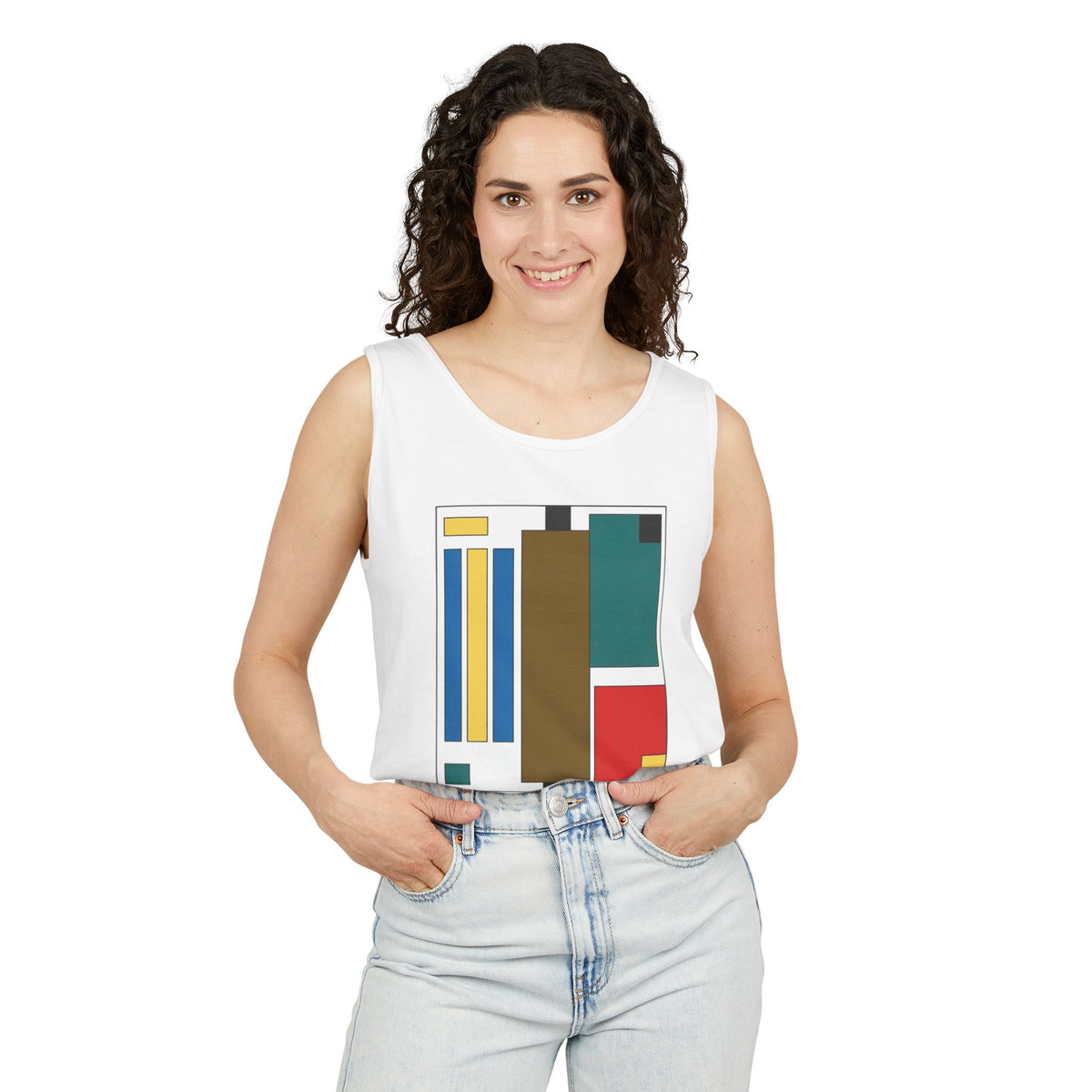 plate 048 tank - White
