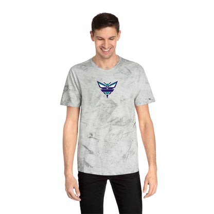 Charlotte Basketball Tie-Dye Tee — Smoke, Navy, Kelly Green & White