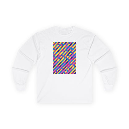 plate 347 long sleeve tee - White