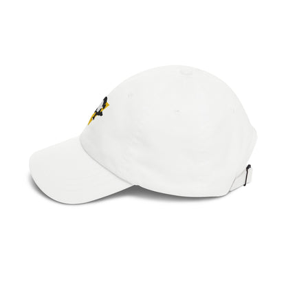 Pittsburgh Hockey Dad Cap — Embroidered, Black, Gold & White