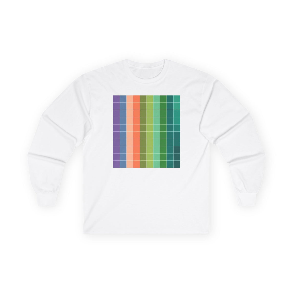 plate 321 long sleeve tee - White