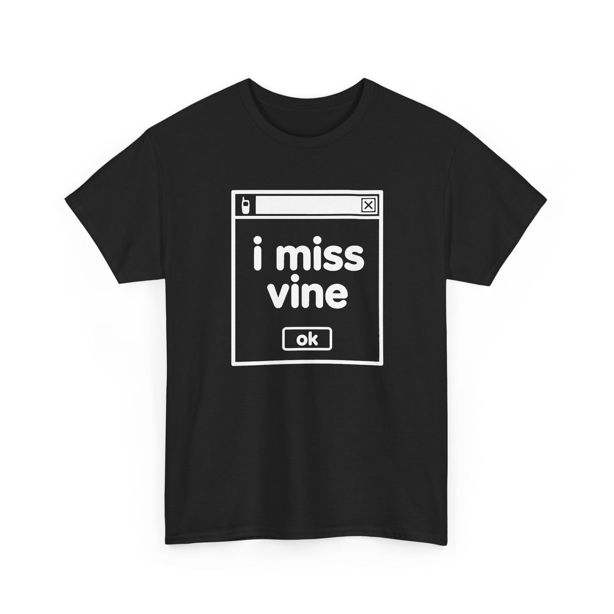 i miss vine error tee - Black by lonelyboi