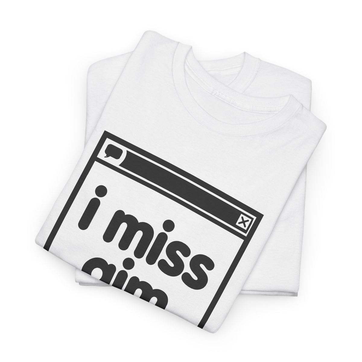 i miss aim error tee - White by lonelyboi