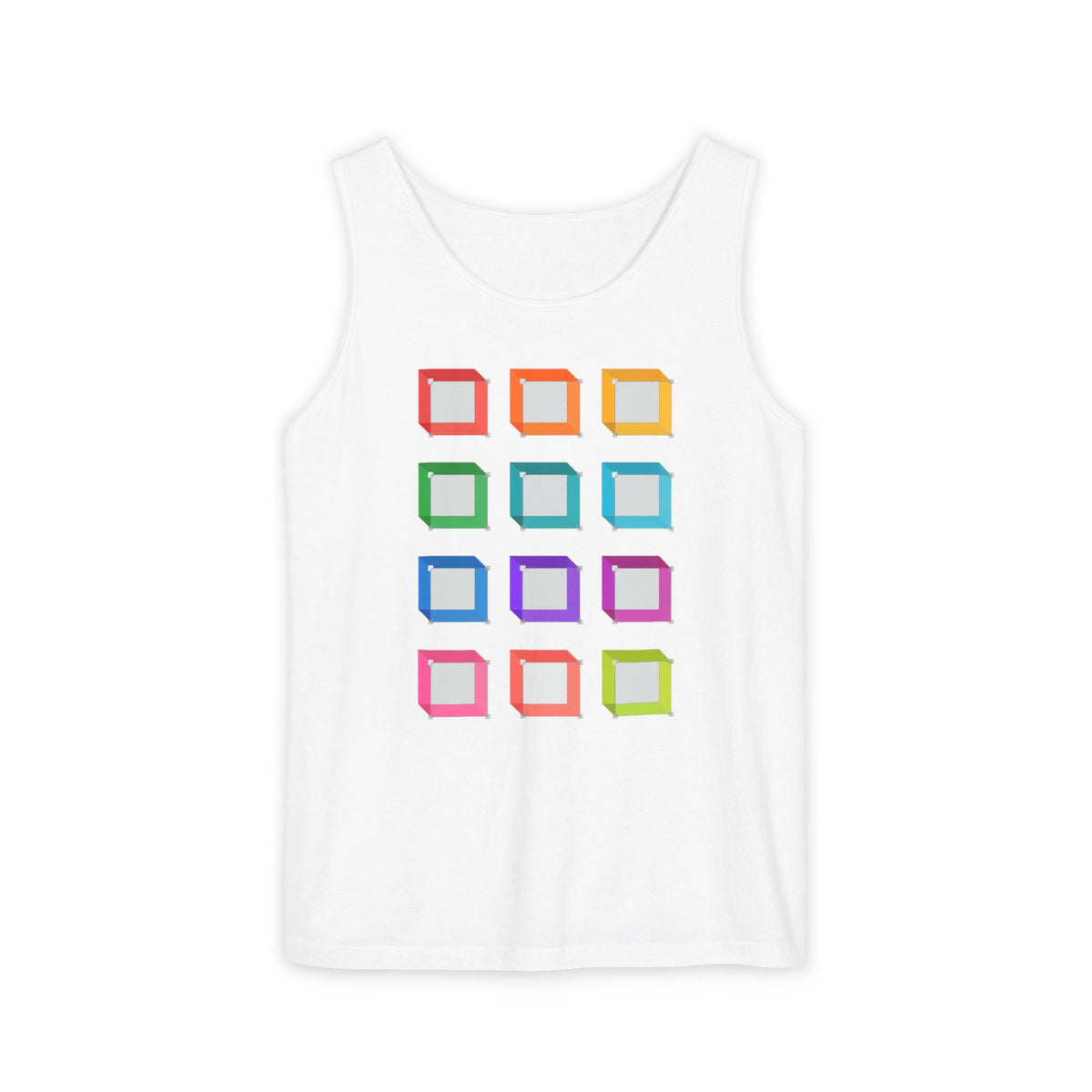 plate 089 tank - White