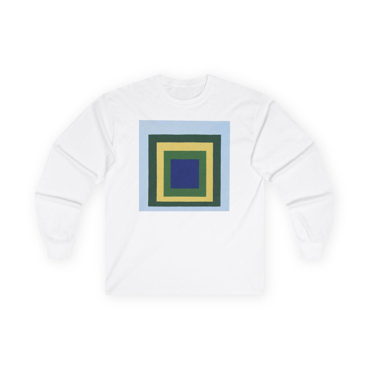 plate 010 long sleeve tee - White by onlycolor