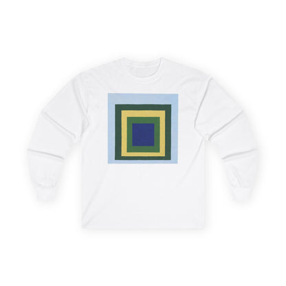 plate 010 long sleeve tee - White