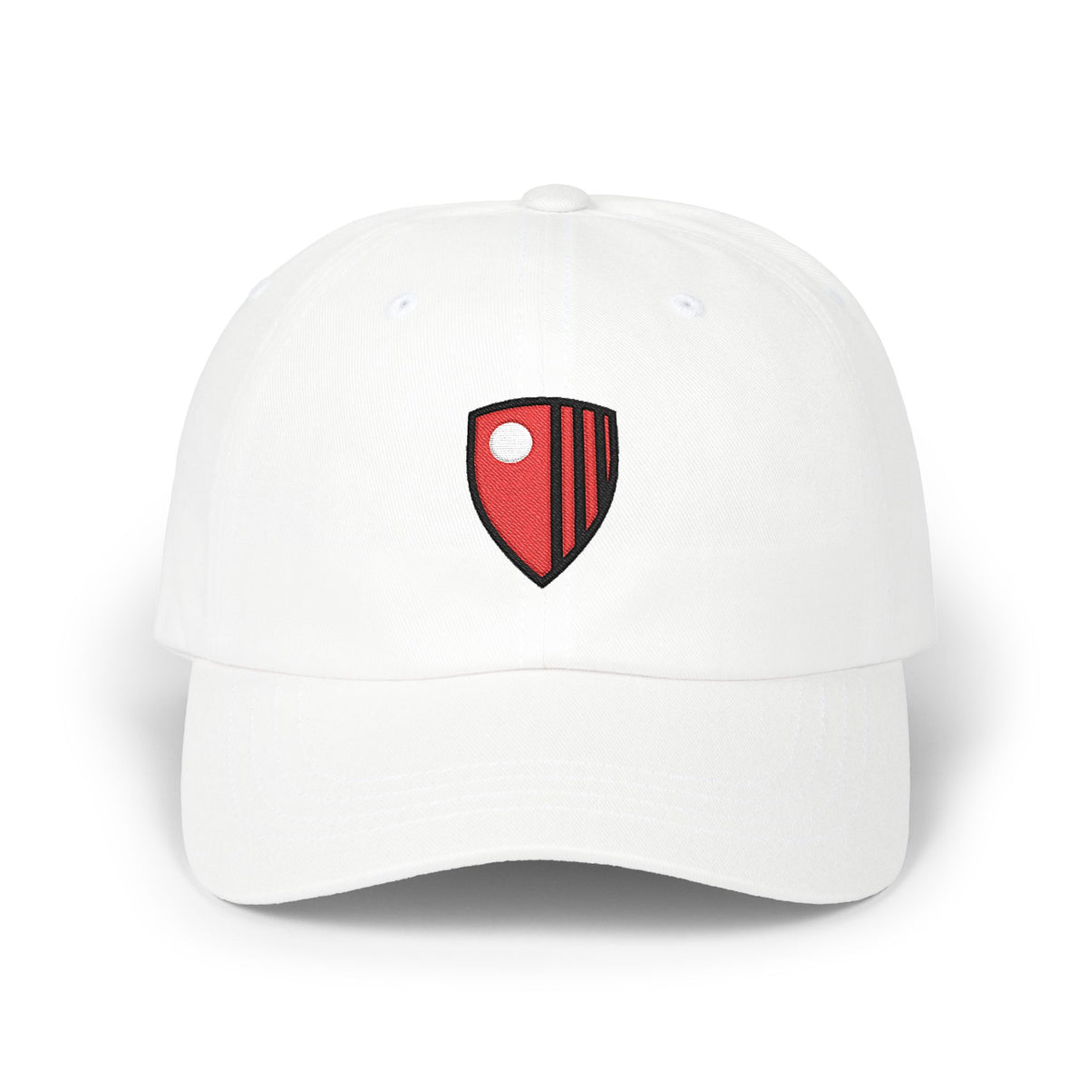 Bournemouth Soccer Dad Cap — Embroidered, Red, Black & White