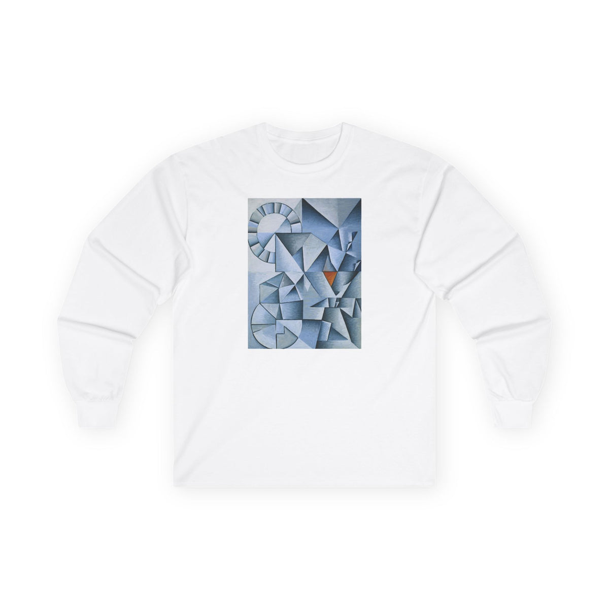 plate 055 long sleeve tee - White