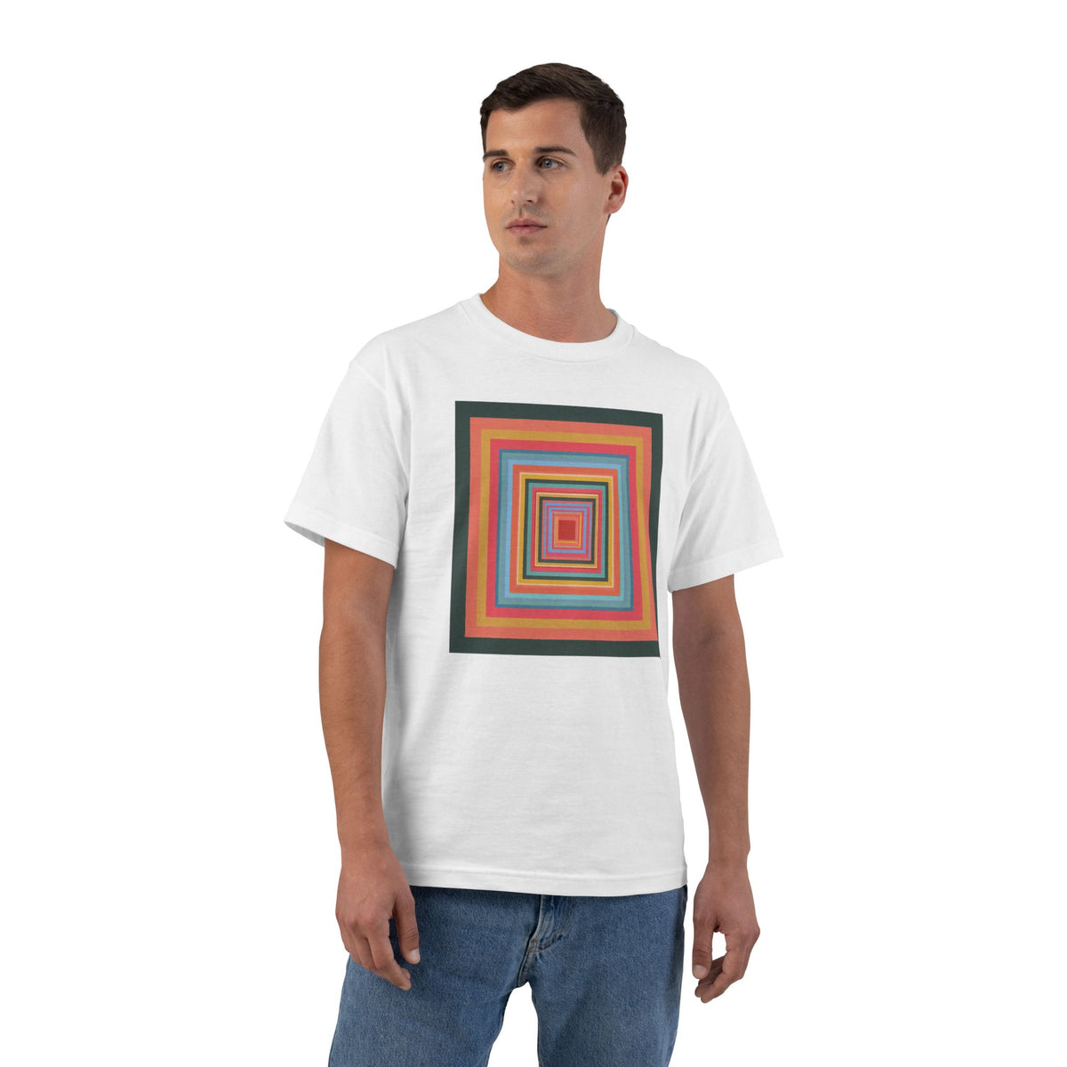 plate 155 beefy tee - White by onlycolor