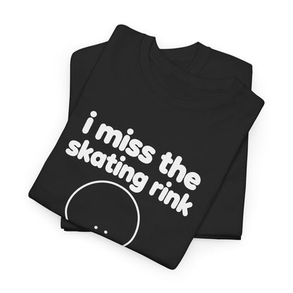 i miss the skating rink tee - Black