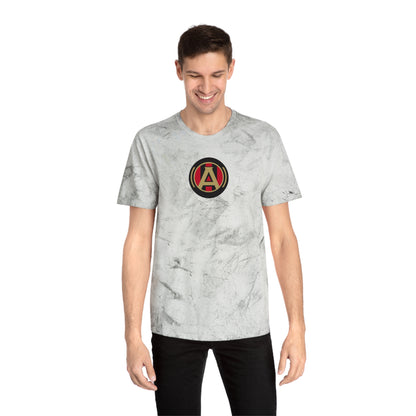 Atlanta Soccer Tie-Dye Tee — Smoke, Black, Old Gold & Red