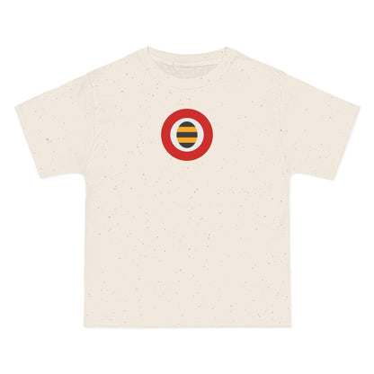 London Soccer Heavyweight Tee — Natural, Orange, White & Black
