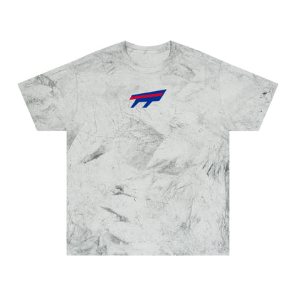 Buffalo Football Tie-Dye Tee — Smoke, Royal & Red