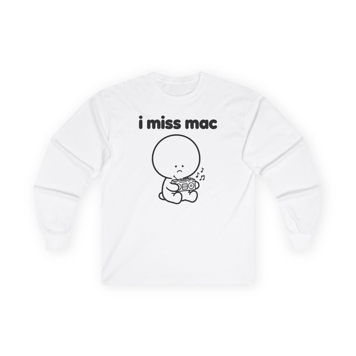 i miss mac long sleeve tee - White