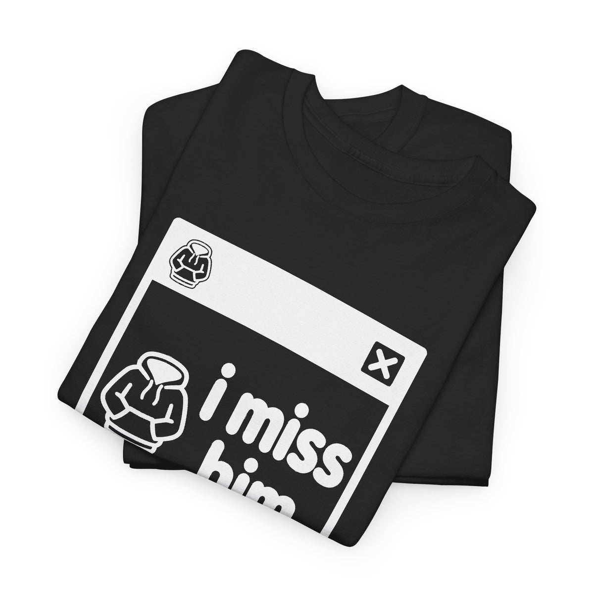 i miss him error tee - Black