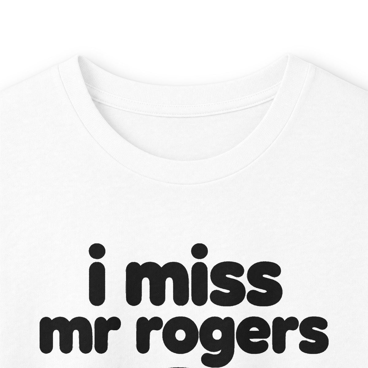 i miss mr rogers long sleeve tee - White by lonelyboi