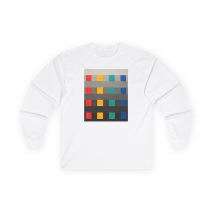 plate 307 long sleeve tee - White