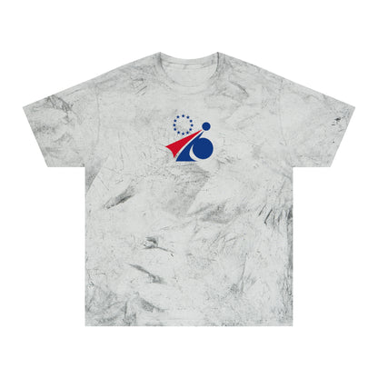 Philadelphia Basketball Tie-Dye Tee — Smoke, Royal & Red