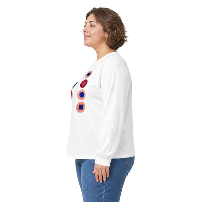 plate 310 long sleeve tee - White