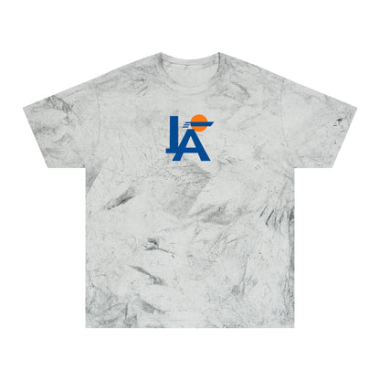 Los Angeles Baseball Tie-Dye Tee — Smoke, Royal & Orange