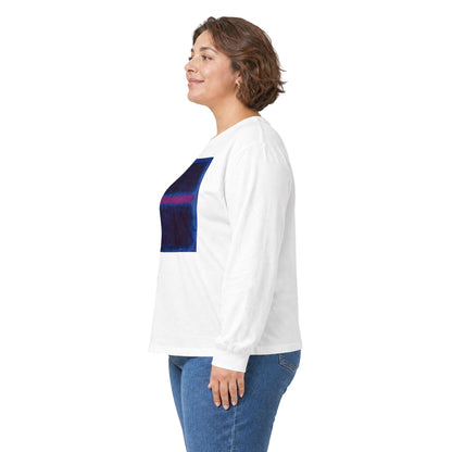 plate 358 long sleeve tee - White