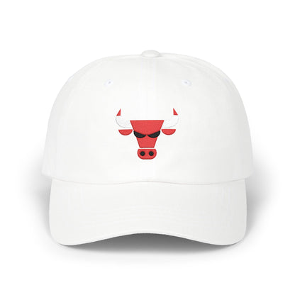 Chicago Basketball Dad Cap — Embroidered, Red, White & Black